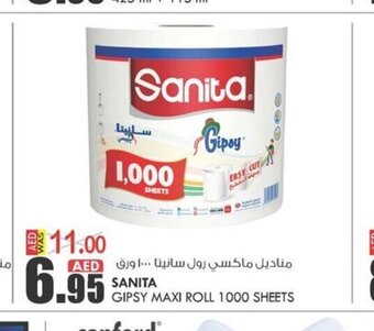 KM Trading Sanita Gipsy Maxi Roll 1000 sheets offer
