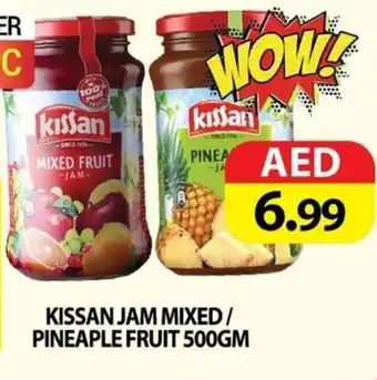 Kissan jam mixed / pineapple fruit 500gm
