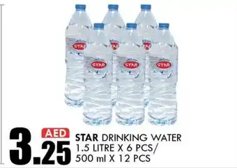 KM Trading Star Drinking Water 1.5 Litre x 6 Pcs/500 ml x 12 Pcs offer