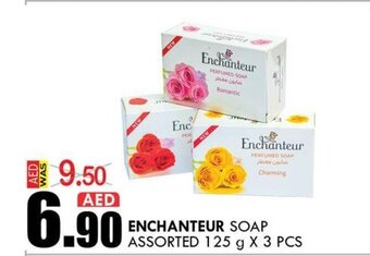 KM Trading Enchanteur Soap Assorted 125 g x 3 Pcs offer