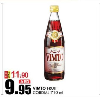 KM Trading Vimto Fruit Cordial 710 ml offer