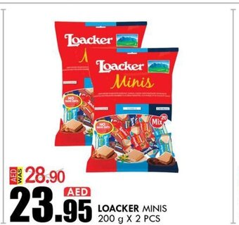 KM Trading Loacker Minis 200 g x 2 Pcs offer