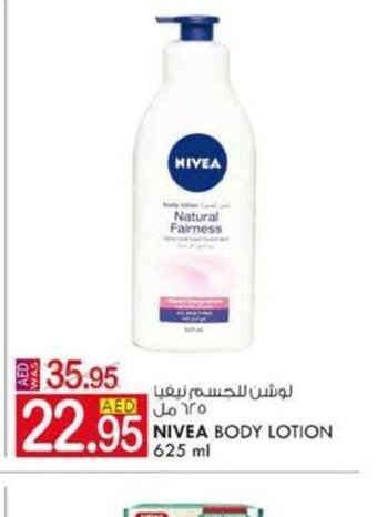 KM Trading NIVEA body lotion 625ml offer
