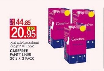 KM Trading Carefree panty liner 20's x 3 pack offer