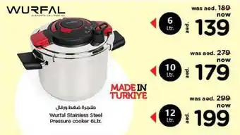 Wurfal Stainless Steel Pressure cooker 6Ltr.