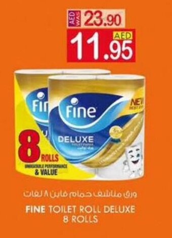 KM Trading FINE toilet roll deluxe 8 rolls offer