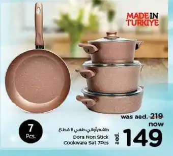 Last Chance Dora Non Stick Cookware Set 7pcs offer