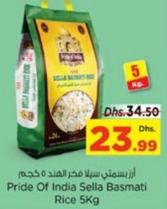 Nesto Pride Of India Sella Basmati Rice 5kg offer