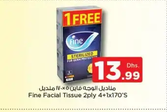 Nesto Fine Facial Tissue 2Ply 4+1x170'S offer