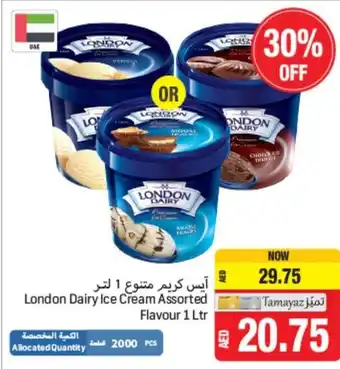 Union Coop London Dairy ice cream assorted flavour 1 LTR offer