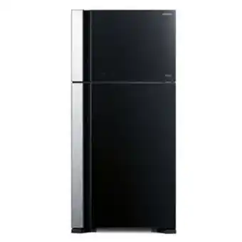 Lulu Hypermarket Hitachi double door refrigerator rvg760puk7 760ltr offer