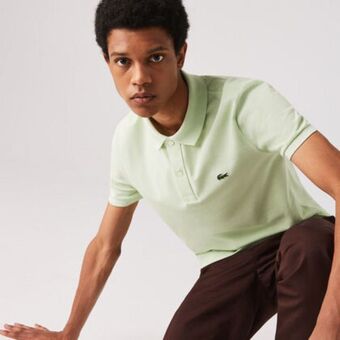 Lacoste Men's slim fit lacoste polo shirt in petit piqué offer