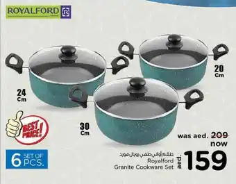 Nesto Royalford Granite Cookware Set of 6 Pcs offer