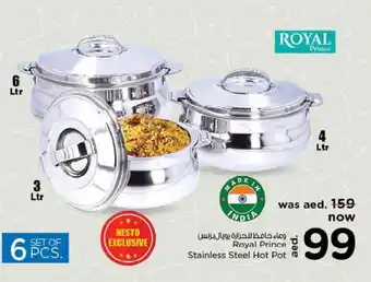 Nesto Royal Prince Stainless Steel Hot Pot Set 6 Pcs offer