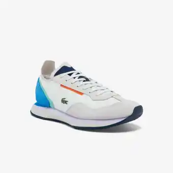 Lacoste Women's match break textile and suede colour-pop sneakers offer