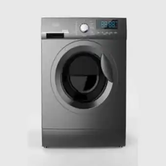 Lulu Hypermarket Sharp 7 kg front loading fully automatic washing machine, 1200 rpm, premium metallic grey, es-fe712dlz-s offer
