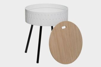United Furniture Shiro trunk side table (white) offer