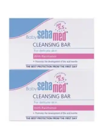 Noon Baby cleansing soap bar with panthenol, pack of 2, 100g+100g offer