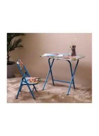 Noon 2-piece pokemon printed folding table with chair set blue/red/white 60x40x50cm offer