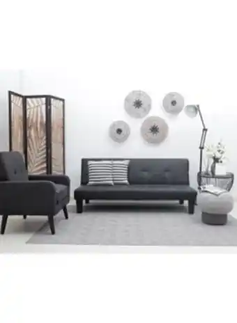 Noon Wooden living space comfortable sofa bed black 175x80x75cm offer