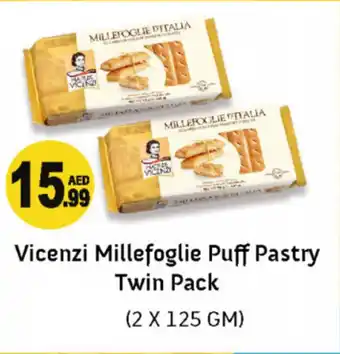 Almaya supermarket Vicenzi millefoglie puff pastry twin pack (2x125GM) offer