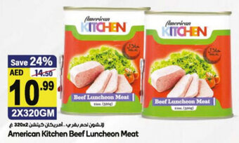 Almaya supermarket American kitchen beef luncheon meat 2x320GM offer