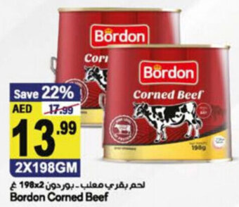 Almaya supermarket Bordon corned beef 2x198GM offer