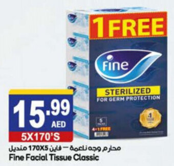 Almaya supermarket FIne facial tissue classic 5x170's offer