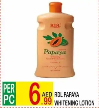 Dream Land Center RDL Papaya Whitening Lotion offer