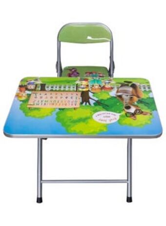 Noon Folding table and chair set for growing kids multicolour 60x40x52cm offer
