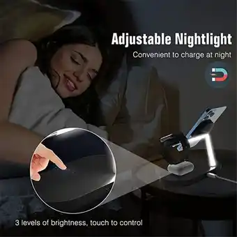 30w 3 in 1 magnetic wireless charger stand for iphone 13 12 qi fast charging dock station for airpods pro apple watch iwatch