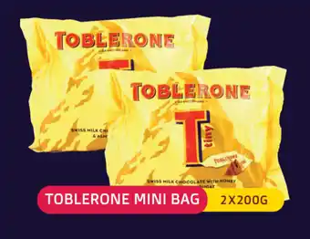 Union Coop Toblerone Mini Bag 2x200g offer