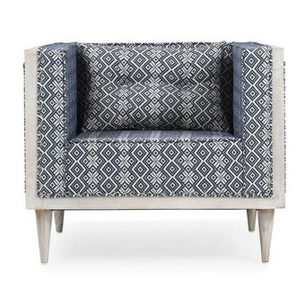 Homes R Us Jinksa armchair, natural & black offer