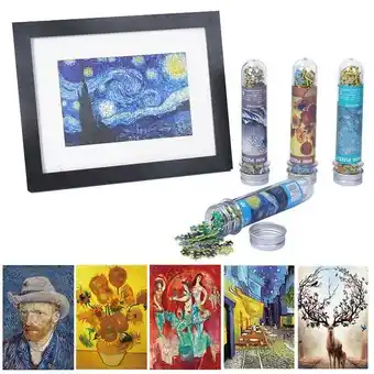 150/234 pieces mini test tube puzzle oil painting jigsaw decompress educational toy for adult children creative puzzle game g