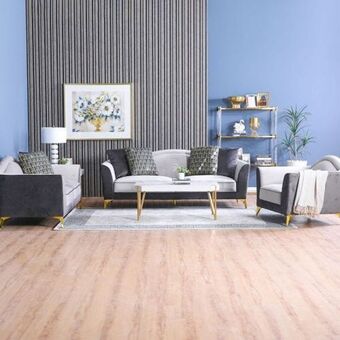 Danube Home Loretta 3+2+1 seater fabric sofa set offer