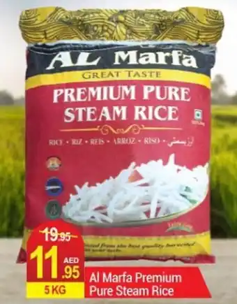 New W Mart AI Marfa Premium Pure Steam Rice offer