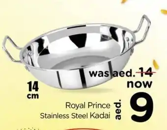 Nesto Royal Prince stainless steel kadai 14CM offer