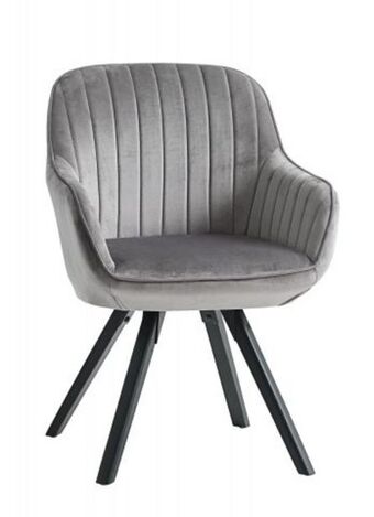 JYSK Armchair onsevig velvet grey/black offer