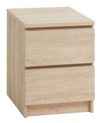 JYSK Bedside table limfjorden 2 drawers oak offer