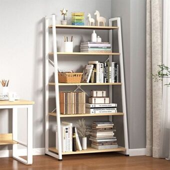 Danube Home Lia display shelf - natural oak / white offer