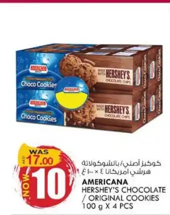 KM Trading Americana hershey's chocolate/ original cookies 100G x 4PCS offer