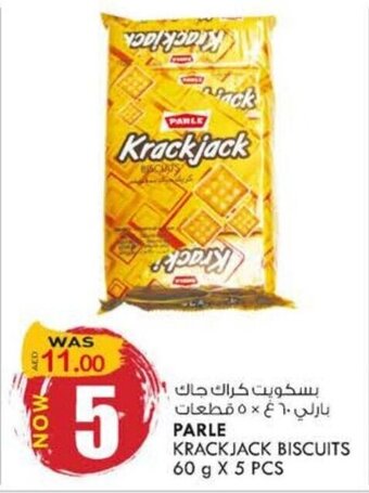 KM Trading Parle krackjack biscuits 60Gx5PCS offer