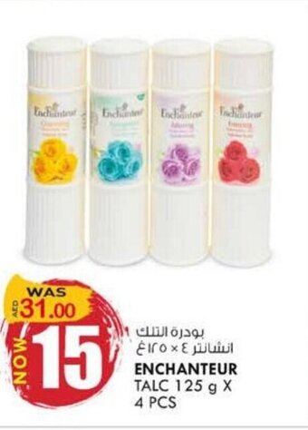KM Trading Enchanteur Talc 125 g x 4 Pcs offer