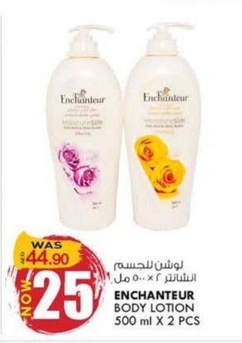KM Trading Enchanteur Body Lotion 500 ml x 2 Pcs offer