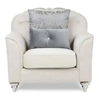 Homes R Us New mink armchair, cream offer