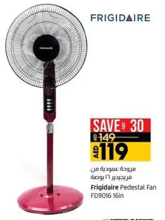 Lulu Hypermarket Frigidaire Pedestal Fan FD9016 16in offer