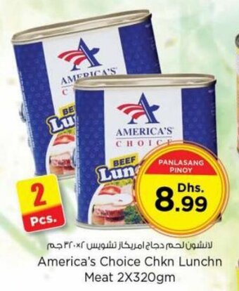 Nesto America's choice chkn lunchn meat 2x320GM offer