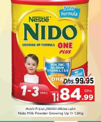 Nesto Nido milk powder growing up 1+1.8kg offer