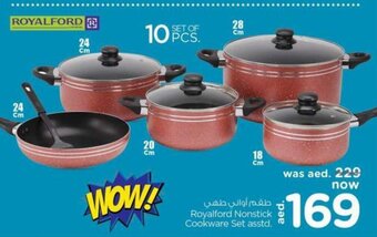 Nesto Royalford Nonstick Cookware Set Asstd offer