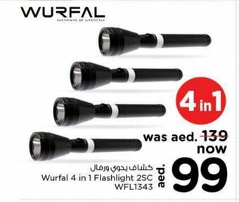 Nesto Wurfal 4 in 1 Flashlight 2SC WFL1343 offer